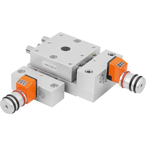 Linear positioning table - 21132 - norelem - Éléments standard mécaniques - precision / with position indicator