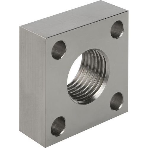 Steel flange - 26320 - norelem - Éléments standard mécaniques - through-hole / square
