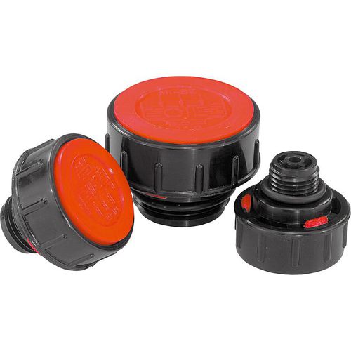 Round plug - 28034 - norelem - Éléments standard mécaniques - threaded / polyethylene / thermoplastic
