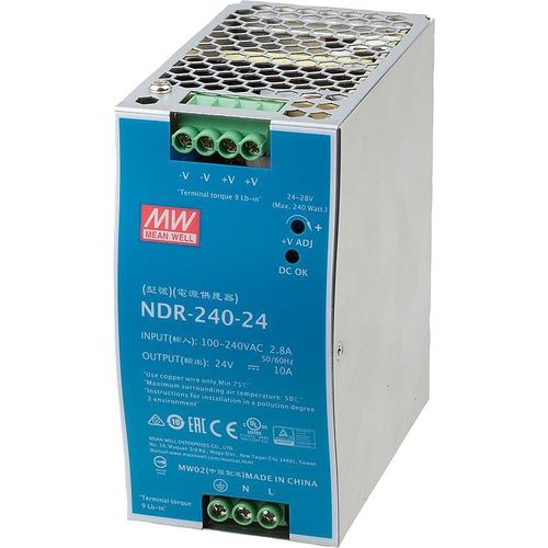DIN rail power supply - 82100-10 - norelem - Éléments standard mécaniques - AC/DC / switching / single-phase