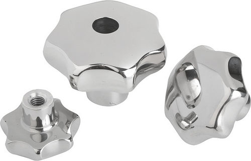 Knurled knob - 06194 - norelem - Éléments standard mécaniques - lobe / stainless steel