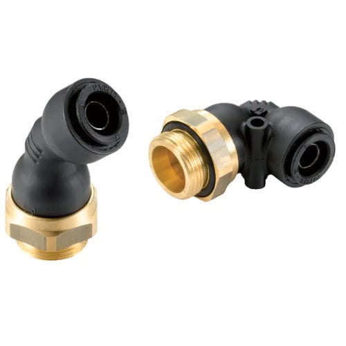Pneumatic fitting - C68UNPMK10M12	 - Parker Legris - screw-in / T-shaped / 90° angle