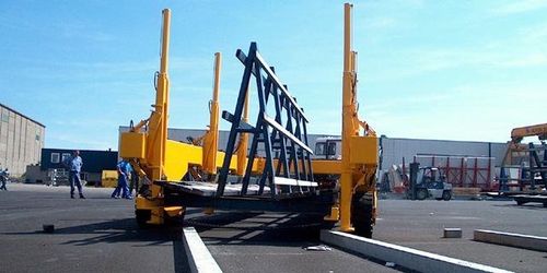 Flatbed trailer - TCT 35 - Tracta - more than 6 axles / towed / for heavy material handling