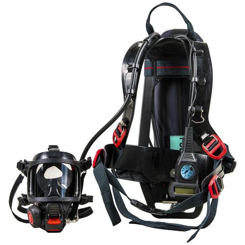Firefighter helmet - Incurve-E - Interspiro - with respirator