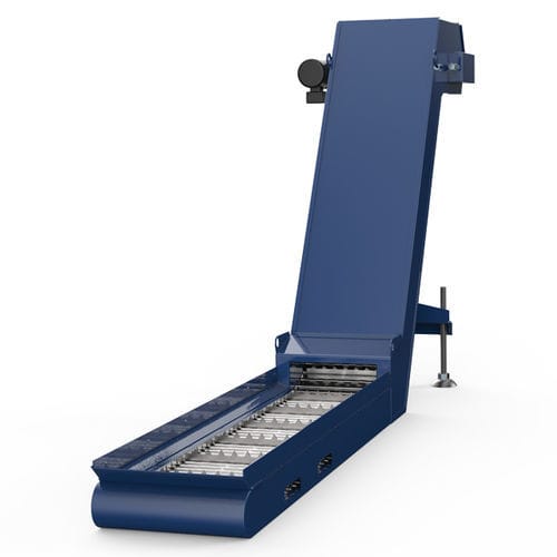 Chip conveyor - HENNIG FRANCE - chain / hinged / metal belt