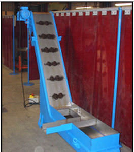conveyor trasportatore nastro piccoli trucioli metallurgical magnetico hennig metallurgica millutensil
