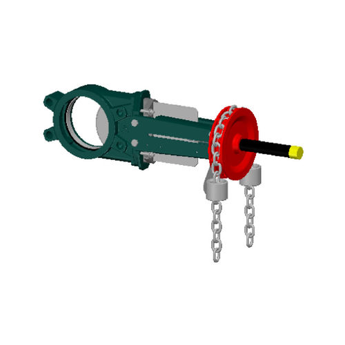 Knife gate valve - VG3400-01 - TECOFI - for water / for bulk materials / for the chemical industry