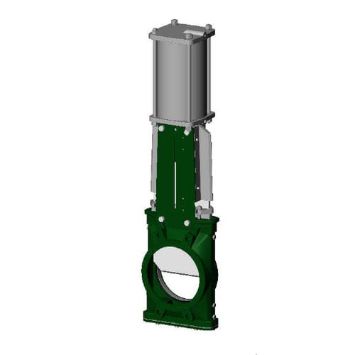 Silo valve - VGS3400-03 - TECOFI - knife gate / pneumatically-operated / for wastewater