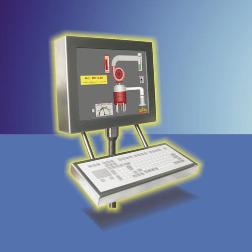 TFT LCD panel PC - Typ F - UTICOR Automation GmbH - capacitive touch screen / resistive touch screen / 15"