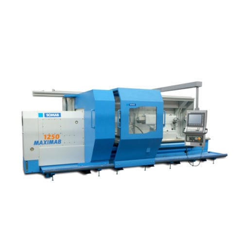 CNC turning machine - MAXIMAB S1250 - SOMAB - 2-axis / 12 tools / precision