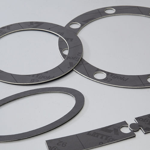Graphite gasket sheet - LATTYgold 92 G2F - LATTY INTERNATIONAL - aramid / for chemical applications / flange
