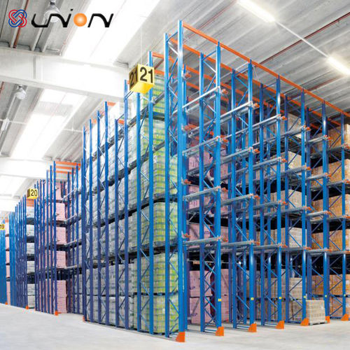 Storage warehouse rack - UN-DR19112603 - Nanjing fuyuan technology co.,ltd - adjustable / for heavy loads / drive-through pallet