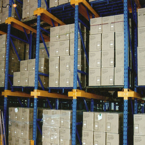 Drive-in pallet rack - UN-DR19113652 - Nanjing fuyuan technology co.,ltd - adjustable / for heavy loads