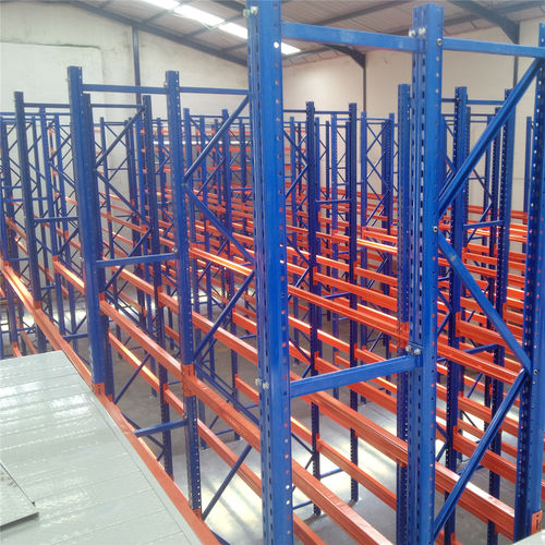 Industrial mezzanine with racking system - ISO9001,ISO14001 - Nanjing fuyuan technology co.,ltd - multi-tier / custom-made / with handrails