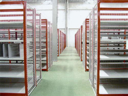 Storage warehouse shelving - ISO9001, ISO14001 | UN-MS0804 - Nanjing fuyuan technology co.,ltd - single-sided / light-duty / for medium loads