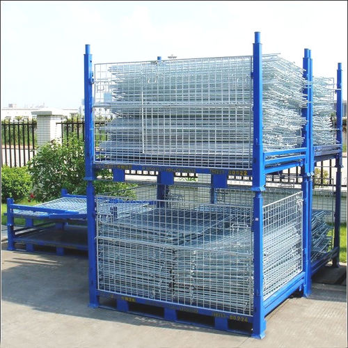 Metal pallet box - UN-MBP0805 - Nanjing fuyuan technology co.,ltd - wire mesh / storage / foldable