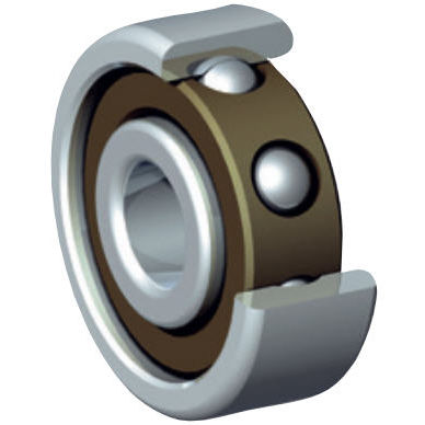 Ball bearing - RBC France - angular-contact / stainless steel / chrome steel