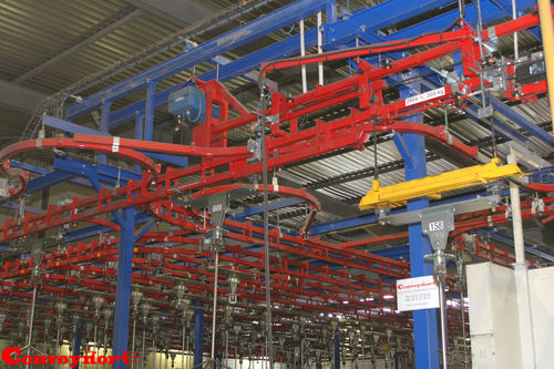 Chain conveyor - 2400 Series - CONVOYNORT - dual-track / overhead / transport