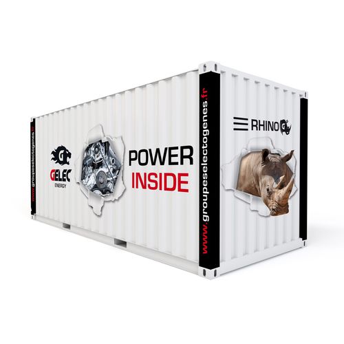 Diesel generator set - RHINO-200YC - GELEC ENERGY - three-phase / containerized / stationary