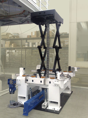 Double-scissor lift table - SERAPID - electric / mechanical / stationary