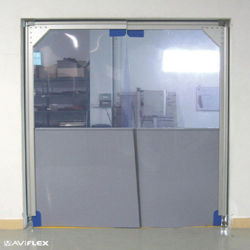 Swing door - ISOPASS® - MAVIFLEX - PVC / polyethylene / stainless steel
