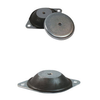 Cylindrical anti-vibration mount - B  - LESOL - metal / rubber / machine