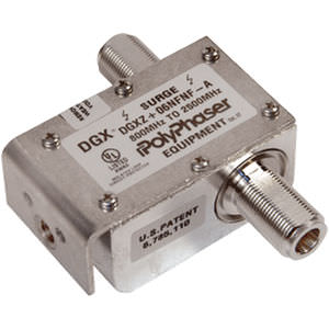 Type 1 surge arrester - DGXZ+06NFNF-A - PolyPhaser | Transtector - for RF coaxial cable / telecommunications / T-bias