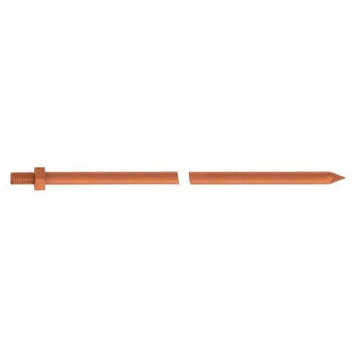 Single-rod lightning rod - AT-092A - Aplicaciones Tecnológicas, S.A. - copper / lightning arrestor system / aluminum