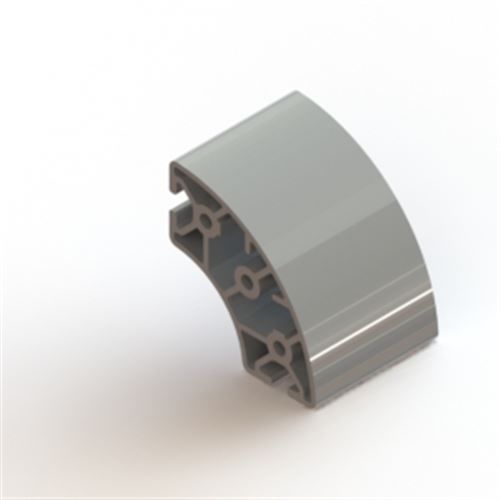 Aluminum profile - BASE06E0102 - elcom SAS - round / construction / lightweight