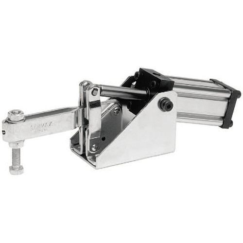 Pneumatic toggle clamp - DASU series - SERMAX - horizontal / hold-down / flange