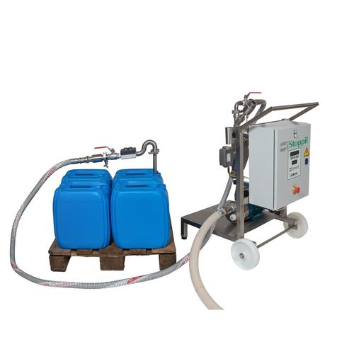 Manual filling machine - STOPPIL - pallet drum / jerry can / for food
