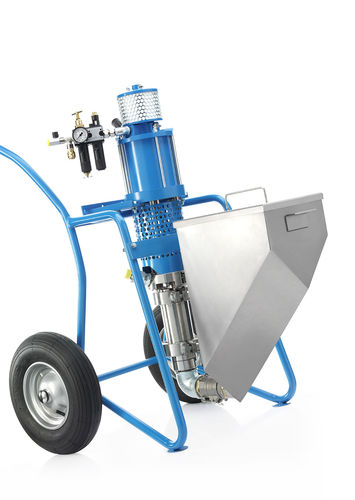 Grout pump - 065 series - WIWA - pneumatic / mobile / industrial