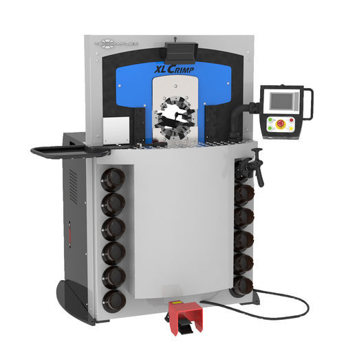Hose crimping machine - XL CRIMP 450 - TECHMAFLEX - hydraulic hose / nut / semi-automatic