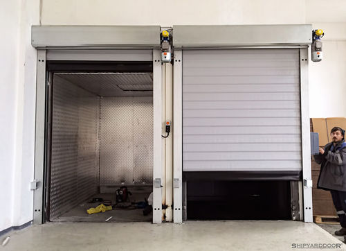 Roll up door - SHIPYARDDOOR (Hangar Door | High Speed Door) - fabric / high-speed / insulated