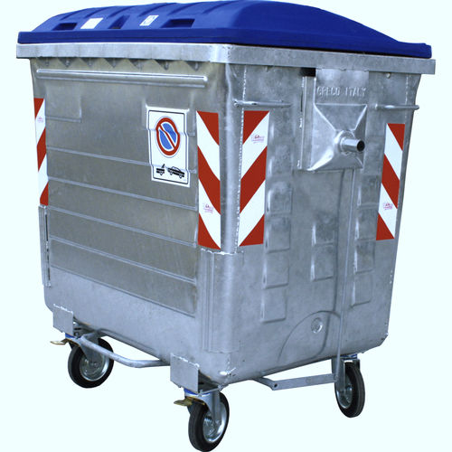 Metal waste container - GRA-200 - GRECO-ECOLOGY - for urban waste / for paper / for plastics