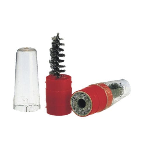 Cylindrical spiral brush - SB - SIT Società Italiana Tecnospazzole - cleaning / steel / with plastic handle