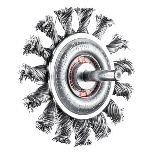 Knotted wheel brush - GZ series - SIT Società Italiana Tecnospazzole - cleaning / steel / for drill bits