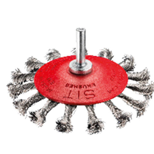 Knotted wheel brush - CZ95G  - SIT Società Italiana Tecnospazzole - cleaning / steel / for drill bits