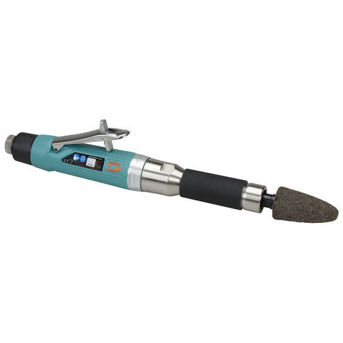Pneumatic portable grinder - 52722 - DYNABRADE Europe - straight / rear exhaust / industrial