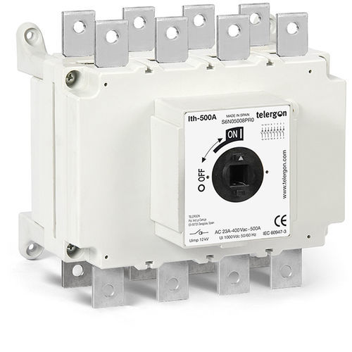 Motorized disconnect switch - S6N0800 - Telergon - multipole / AC / busbar-mounted
