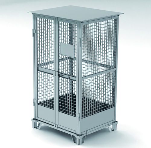 Steel pallet box - 1E 000 19x series - Morandin Contenitori Industriali - wire mesh / storage / for bottles