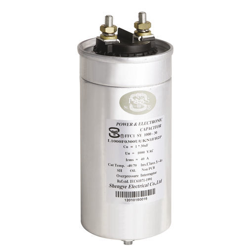 Filter capacitor - FFC1 - Sheng Ye Electric Co.,ltd - metalized polypropylene film / cylindrical / screw terminal