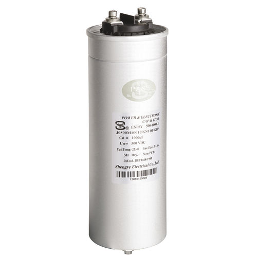Metalized polypropylene film capacitor - EST - Sheng Ye Electric Co.,ltd - aluminum / cylindrical / screw terminal