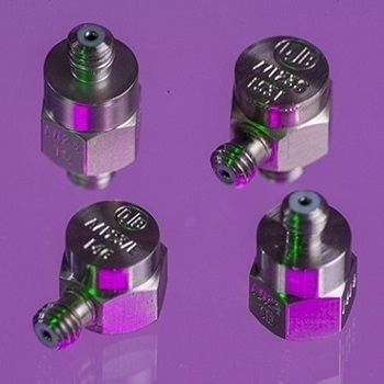 1-axis accelerometer - A/23/E - DJB Instruments UK Ltd - piezoelectric / flat / adhesive