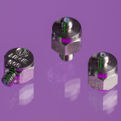 1-axis accelerometer - A/24 series - DJB Instruments UK Ltd - piezoelectric / miniature / small