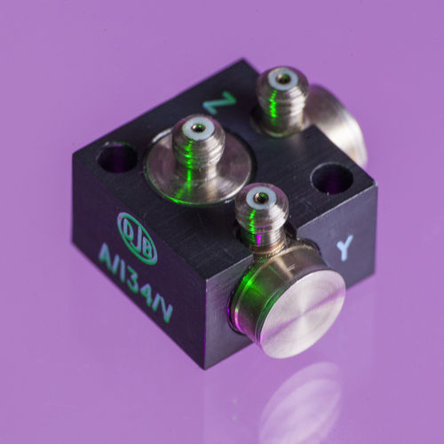 Triaxial accelerometer - A/134 - DJB Instruments UK Ltd - IEPE / shear / with built-in electronics