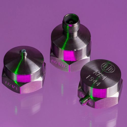 1-axis accelerometer - A/21 - DJB Instruments UK Ltd - piezoelectric / high-sensitivity / industrial
