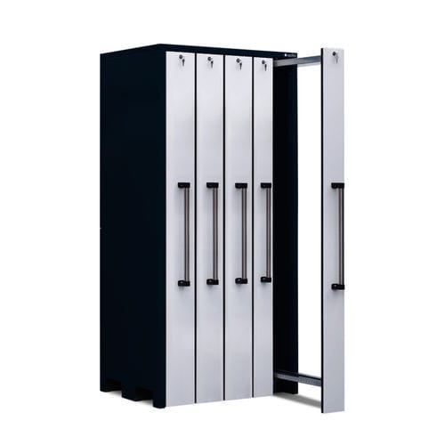 Storage cabinet - V series - Apfel Metallverarbeitung GmbH - floor-mounted / with drawer / metal