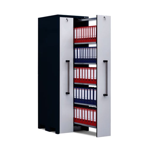 Office cabinet - V Set O series - Apfel Metallverarbeitung GmbH - floor-mounted / with drawer / metal