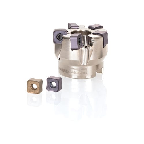 Insert milling cutter - DoQuad-Mill - Tungaloy EUROPE - face / finishing / for aluminum